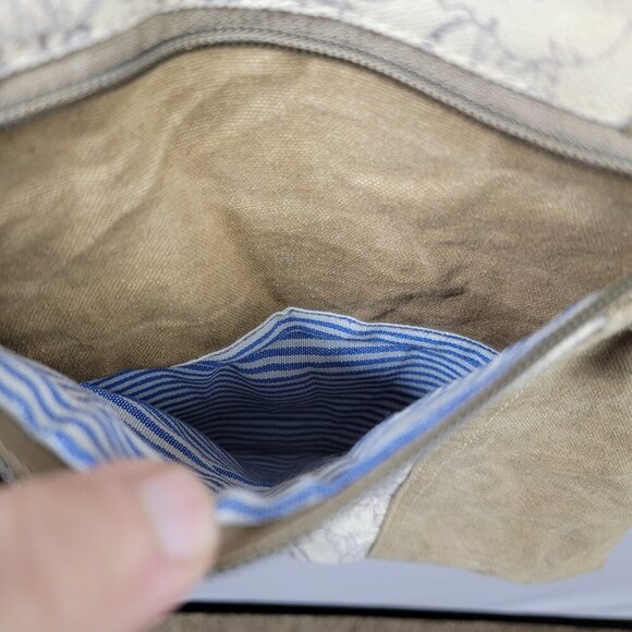 Boho Floral Canvas Tote Bag | Made in India | Slouchy Carryall 16"x15" - Picture 4 of 14